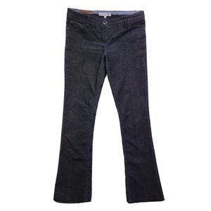 Fat Face Denim Women UK 12 (US 8) Navy Corduroy Chino Pant Straight Leg Stretch